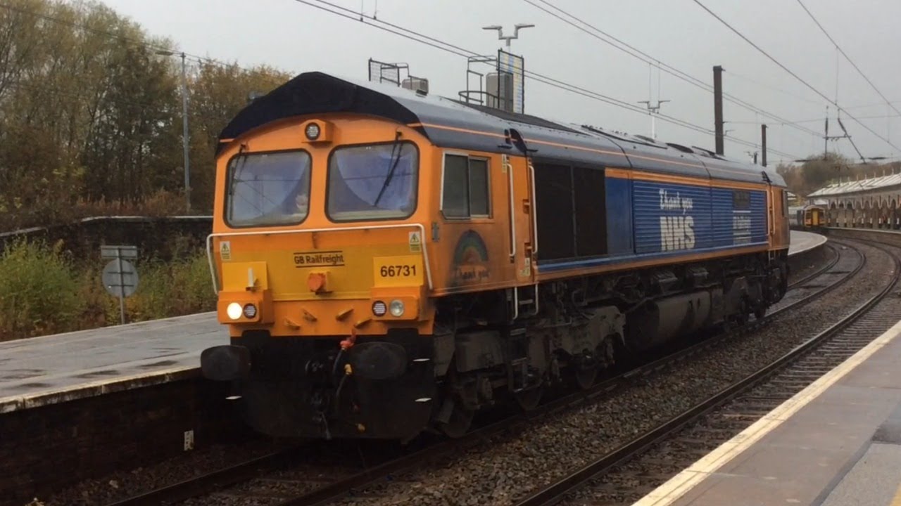 GBRF 66731 “Capt Tom Moore” At Skipton | 29/10/20