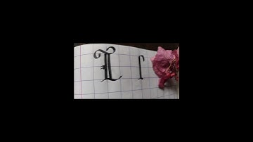 Learn Calligraphy Letter L ✒️✴️ #Calligraphy #Shorts #Art #Letter #Teaching #Career #Artist #Passion
