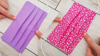 Face Mask Sewing Tutorial - Make Fabric Face Mask At Home