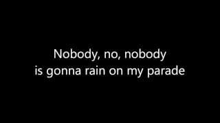 Glee - Don't Rain On My Parade (lyrics on screen)