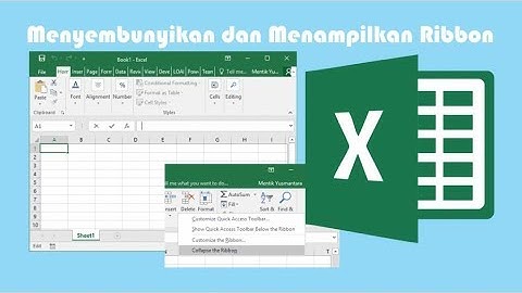 #perkenalanexcel Cara Auto Hide, Menyembunyikan dan Memunculkan Ribbon Microsoft Excel