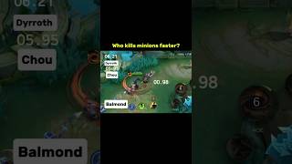 Who Can kill miniins Faster Tuto mobile legends #ml2b #mlbb #tutorial #shorts #mobilelegends
