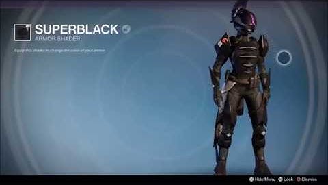 Destiny secret "superblack" shader Festival of the lost exculsive guide