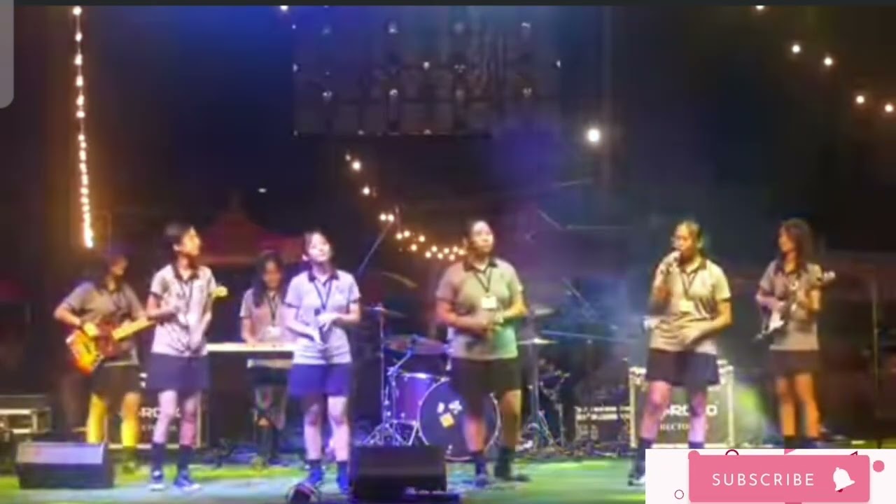 young naga girls band performing " What's going on"