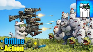 Gun Hero Cat Survival Shooter: Beating Chapter 1 with Insane Weapon Builds! screenshot 1
