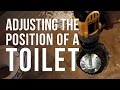 Adjusting the Position of a Toilet with an Offset Flange