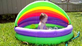 Emily Splashing in her Pool 042609