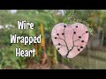 Wire wrap a heart shaped crystal tree of life with beads 