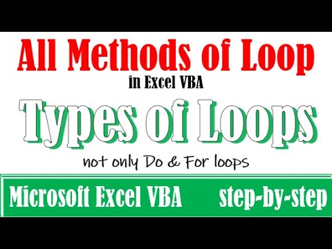 How to create loop in Excel VBA - YouTube