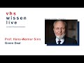 Green Deal - Hans-Werner Sinn | VHS Wissen live