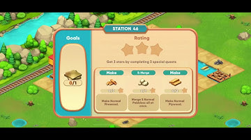 Merge Train Town #Station 46 get 3 stars