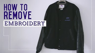 ✂ Quick Fix: How To Remove Embroidery