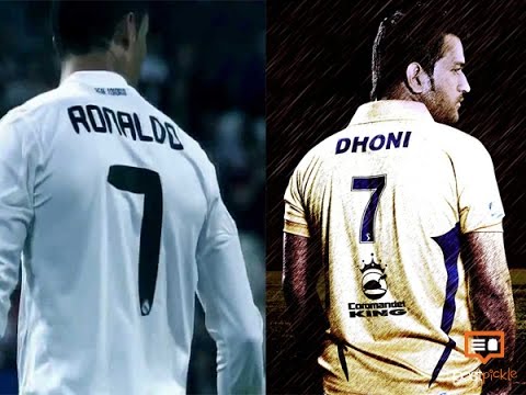 RONALDO as M.S.DHONI : THE UNTOLD STORY (Ft. MESSI , SUAREZ, SIR ALEX  FERGUSON , ZIDANE ) - YouTube