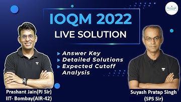 IOQM 2022 Solutions with Timestamp and Answer Key | Cutoff Analysis | Prashant Jain | SPS Sir