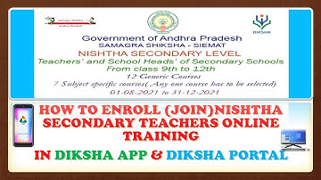 HOW TO ENROLL NISHTHA SECONDARY TEACHERS ONLINE TRAINING
