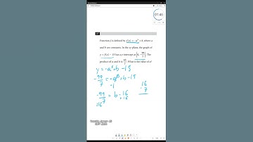SAT MATH ADVANCED ALGEBRA 2024 TEST 4 M1 Q27 #mathshorts #satmath #exam #maths #mathstricks