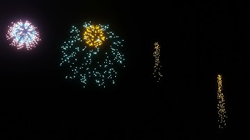 3d fireworks with blender eevee