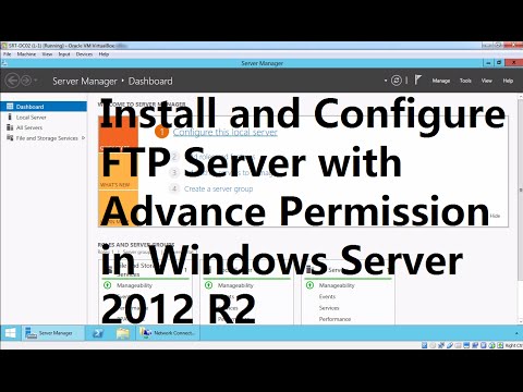 Install and Configure FTP Server with Advance Permission in Windows Server 2012 R2
