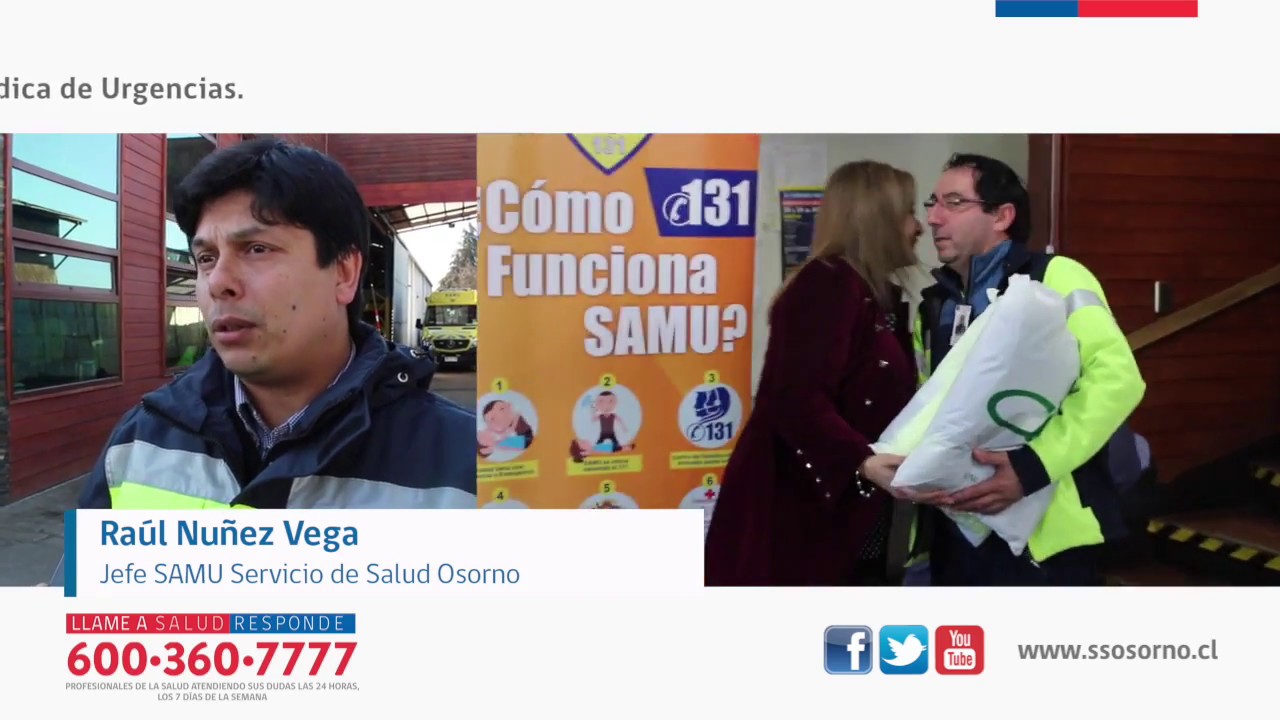 SERVICIO DE SALUD DOTA DE NUEVOS UNIFORMES A EQUIPO SAMU DE OSORNO defensa y justicia