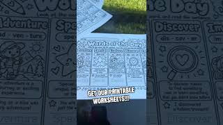 We have printable worksheets now!!