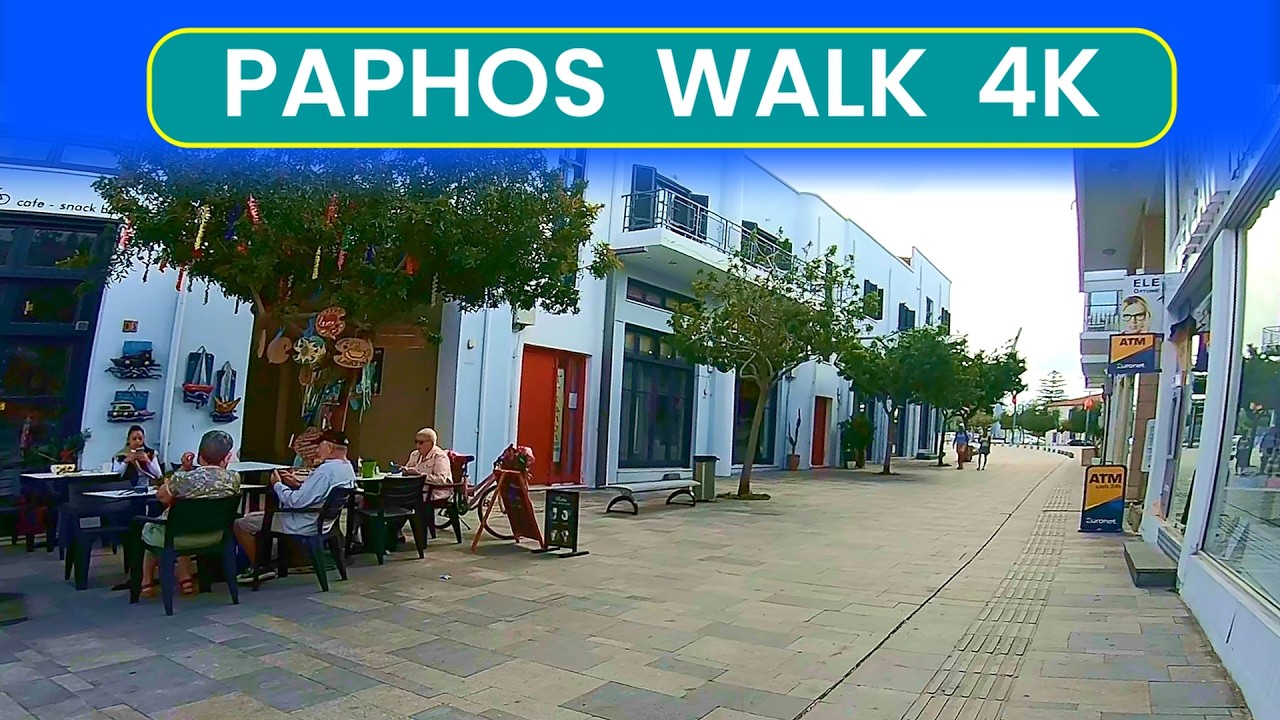 Walking from Paphos Old Town to Kings Avenue Mall | Paphos Cyprus Walking Tour