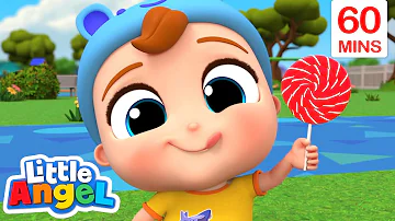 🍭Lollipop Song🍭YUMMY! | @LittleAngel  | Kids Cartoons & Nursery Rhymes | Moonbug Kids