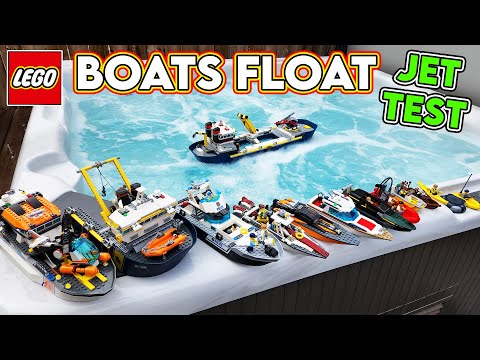 LEGO BOATS that FLOAT!? JET TEST!!