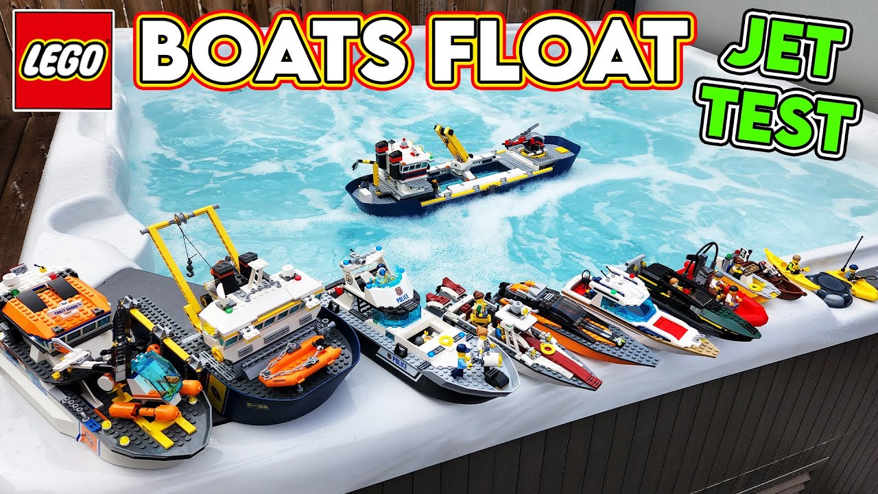 ⁣LEGO BOATS that FLOAT!? JET TEST!!