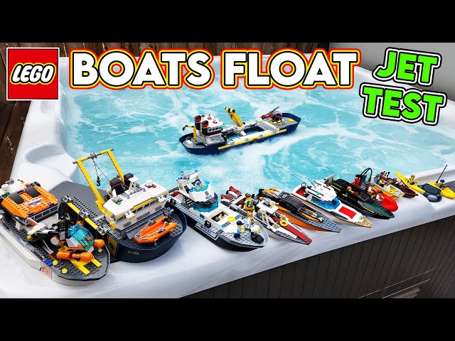 LEGO BOATS that FLOAT!? JET TEST!! 