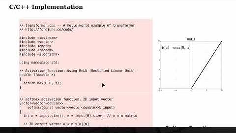 A Hello-World Example of AI Transformer in C/C++ and CUDA