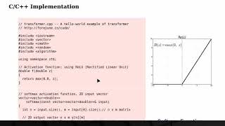 A Hello-World Example of AI Transformer in C/C++ and CUDA