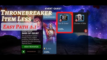 MCOC| EQ 2.1 | Easy Path | Out Of Order | SEED OF DOUBT |  Throne Breaker | Item less |