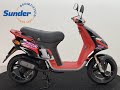 Piaggio nrg mc1 sport series zwart rood 8764 km classic scooter bij sunder bromfietsen