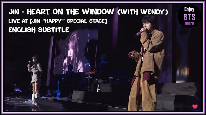 Jin of BTS -  Heart on the Window with Wendy live at [Jin “Happy” Special Stage] 2024 [ENG SUB] [HD]