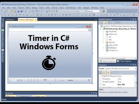 Таймер в C# Windows Forms