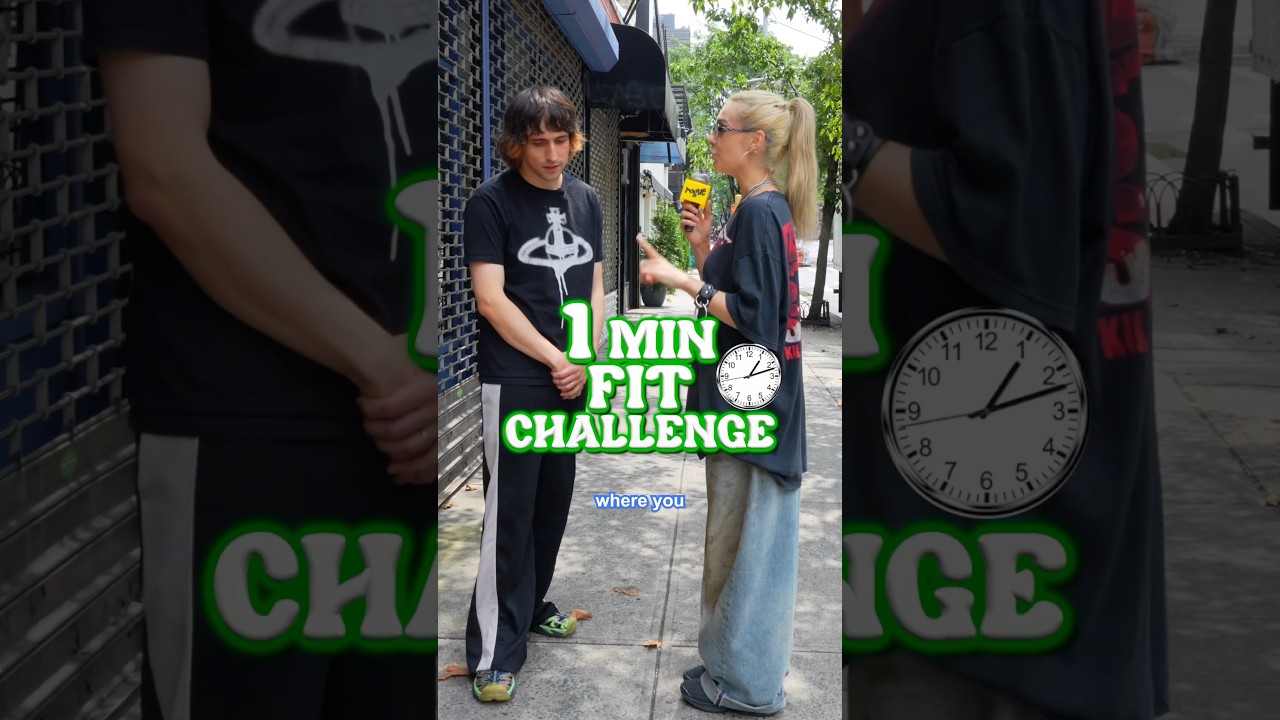 1 Minute Fit Challenge with Porter Robinson!