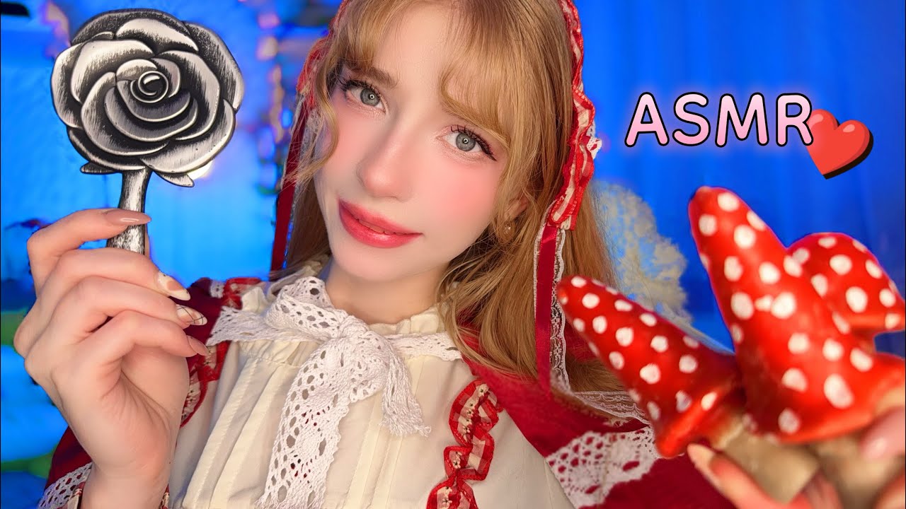 АСМР *Уход за личком* Красная Шапочка🥰Забота🍄💗 