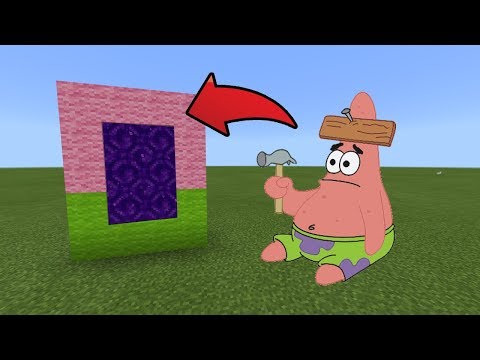 How To Make a Portal to the Patrick Star Dimension in MCPE (Minecraft PE)