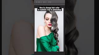 How to change hair color in realistic way in photo design photoshop editing