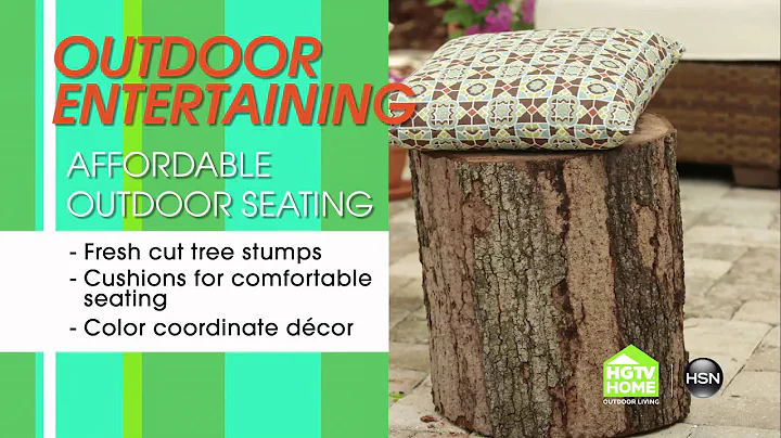 HSN | HGTV's John Gidding Tips:  Tree Stump Seats