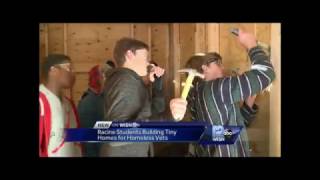 WISN-12 Milwaukee - Racine Students Building Tiny Homes
