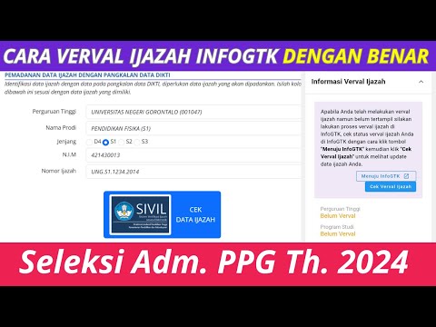 CARA VERVAL IJAZAH