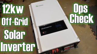 12kw Growatt Inverter Operational Check/Review!!