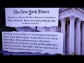 Breaking News.  The Supreme Court has struck down the  Voting Rights Act📣 part 1.