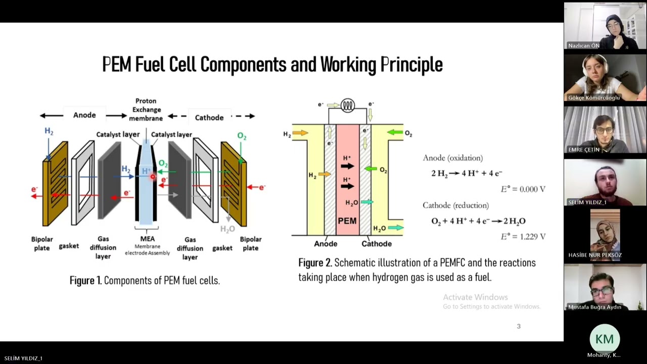 Proton Exchange Membrane Fuel Cells (PEMFC) and Cyclic Voltammetry of Catalyst