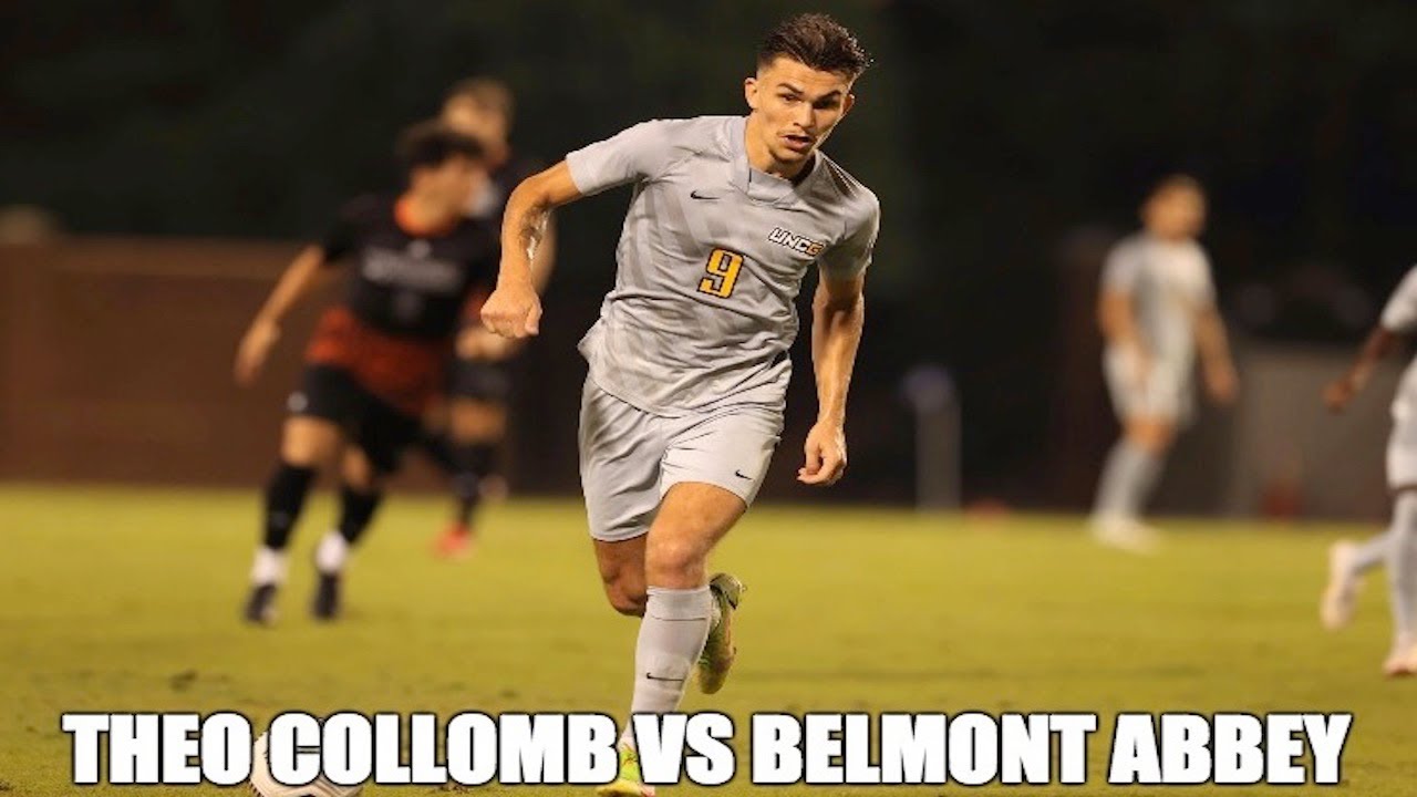 Theo Collomb (#9 UNC Greensboro F) VS Belmont Abbey 2021 (All Plays)
