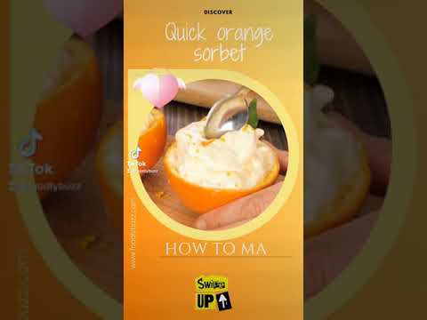 Quick orange sorbet: