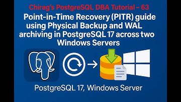 Point-in-Time Recovery (PITR) guide using Physical Backup and WAL archiving in PostgreSQL 17