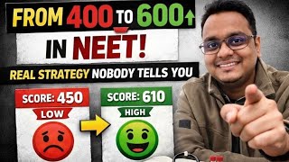 NEET Score Stuck at 400–500? Do These 6 Things to Reach 600+