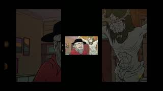 A Regrettable pawn stars cartoon. @MeatCanyon. WHAT DID THEY DO TO JESUS.